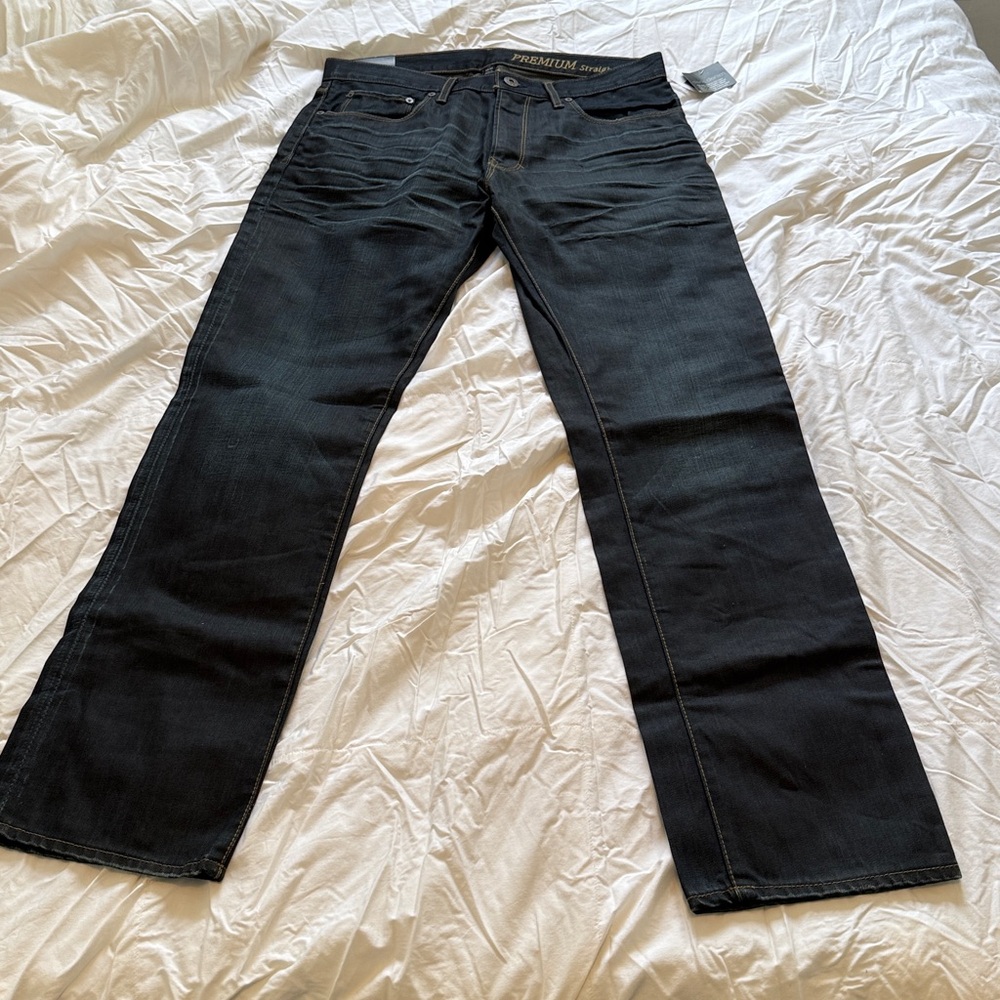 NWT Banana Republic Premium Straight Blue Jeans